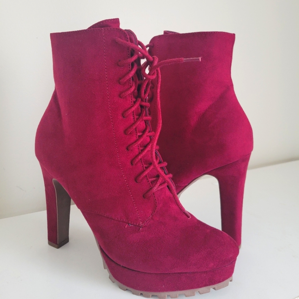 Red heel boots❤